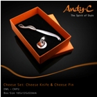 Andy C Emerge Range Cheese set : knife & pin